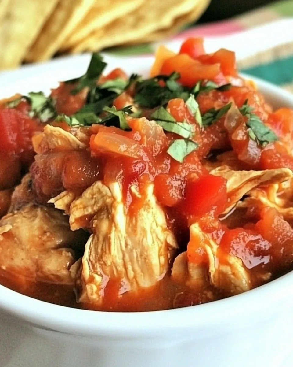 Slow Cooker Salsa Chicken