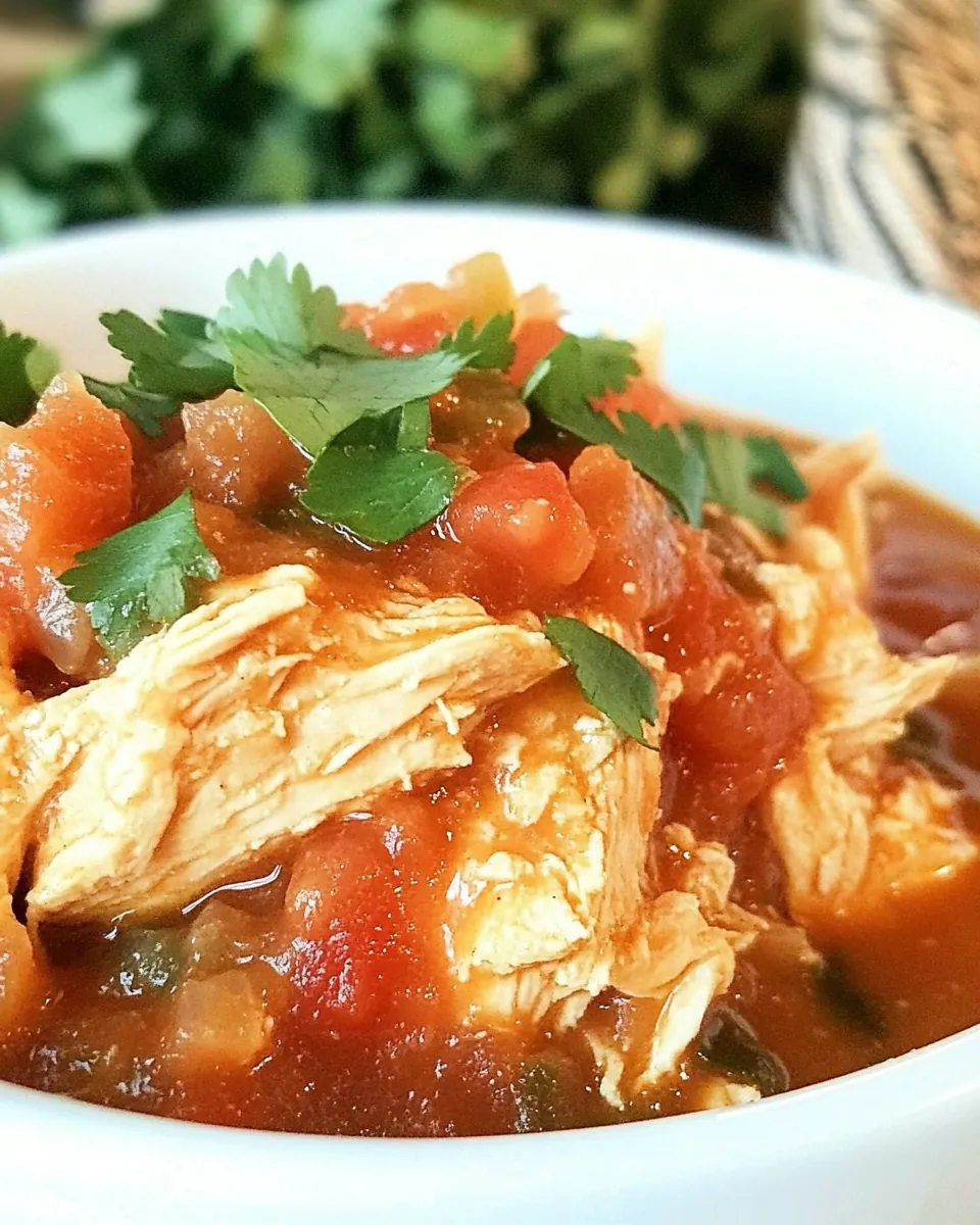 Slow Cooker Salsa Chicken