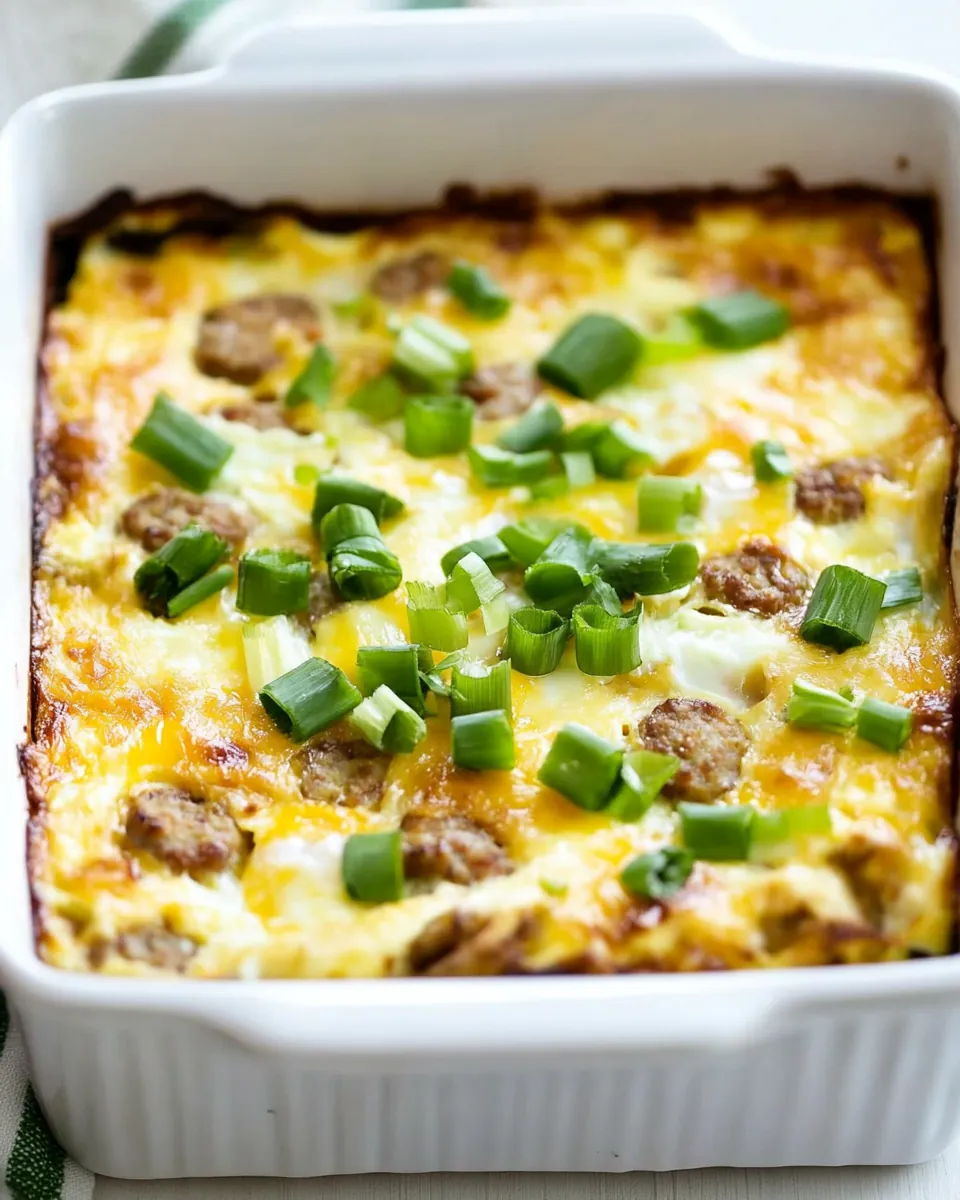 Slow Cooker Sausage Egg Casserole