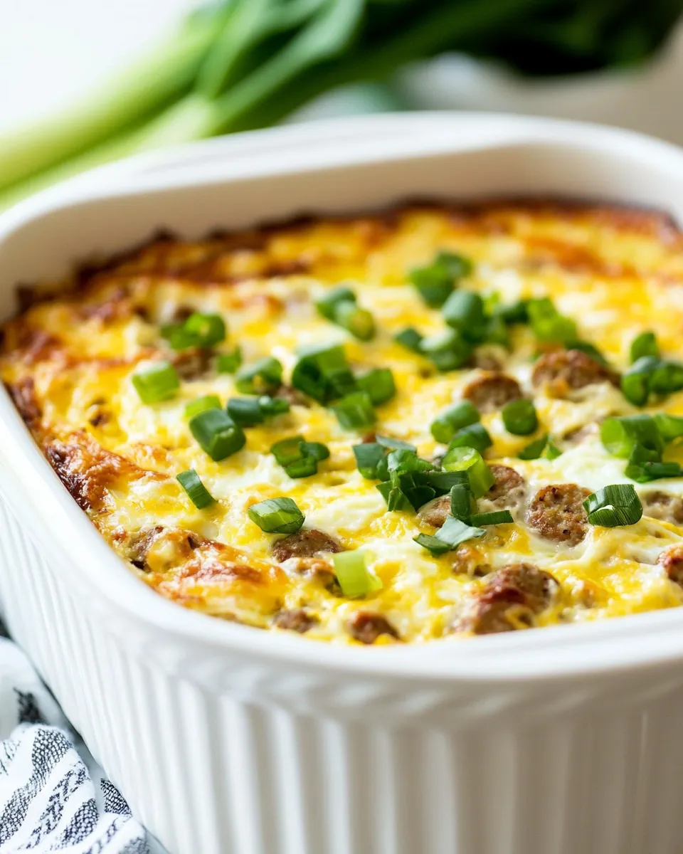Slow Cooker Sausage Egg Casserole
