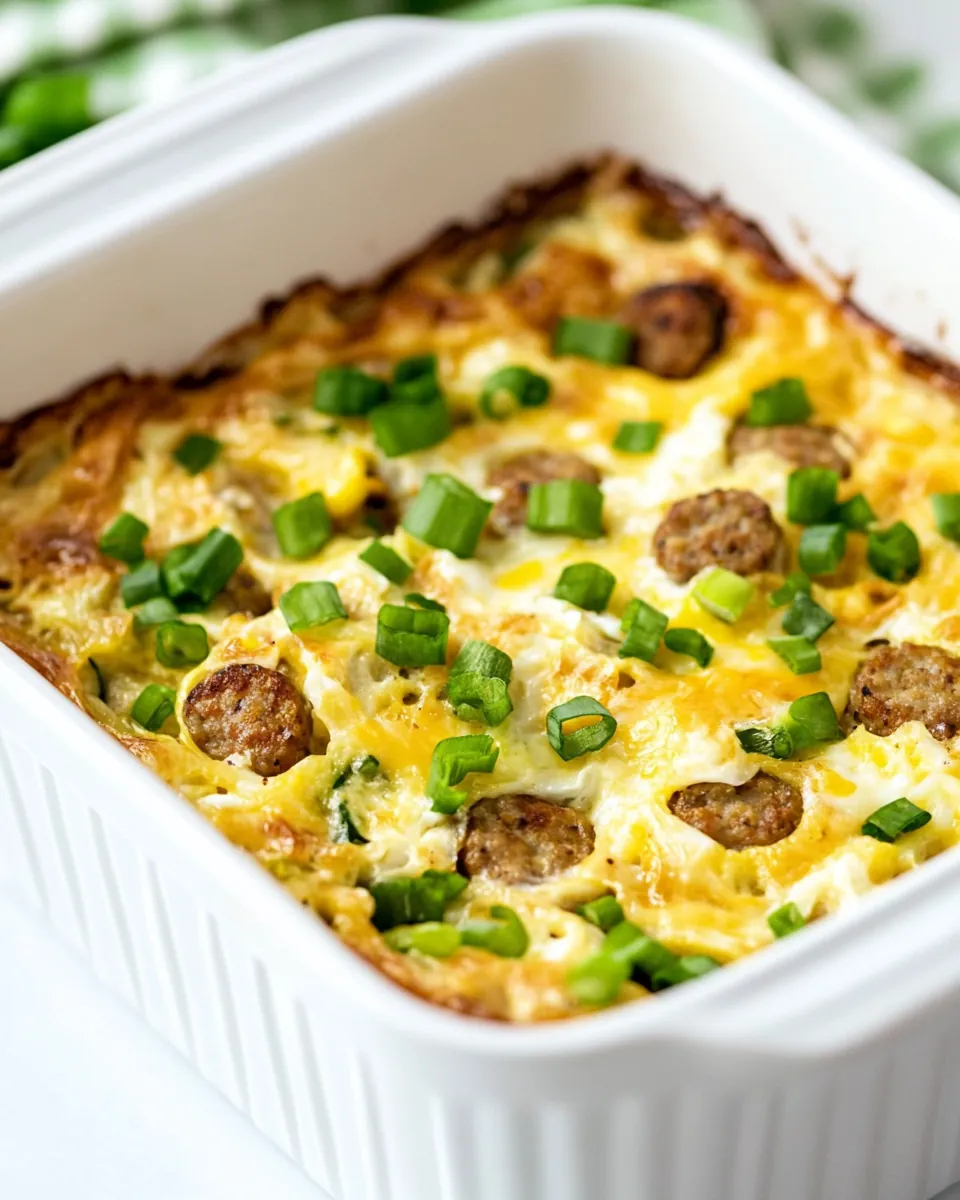 Slow Cooker Sausage Egg Casserole