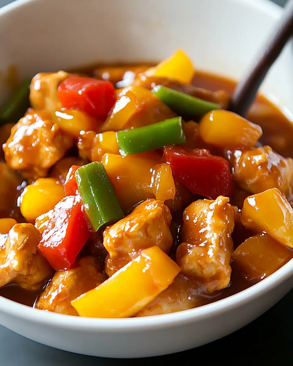 Slow Cooker Sweet and Sour Chicken