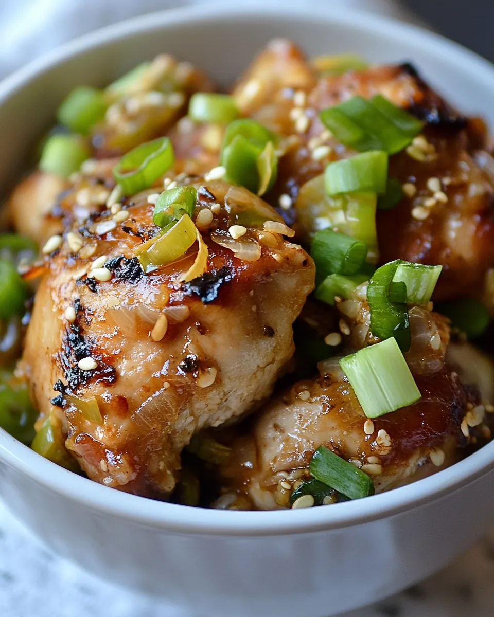 Slow Cooker Tamari Glazed Chicken