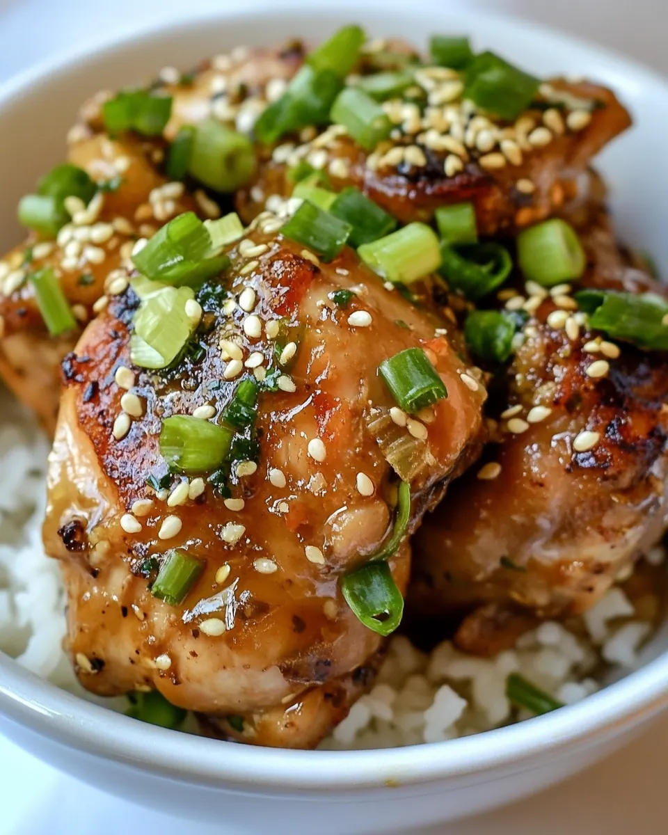 Slow Cooker Tamari Glazed Chicken