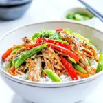 Slow Cooker Teriyaki Chicken Vegetable Rice Bowls