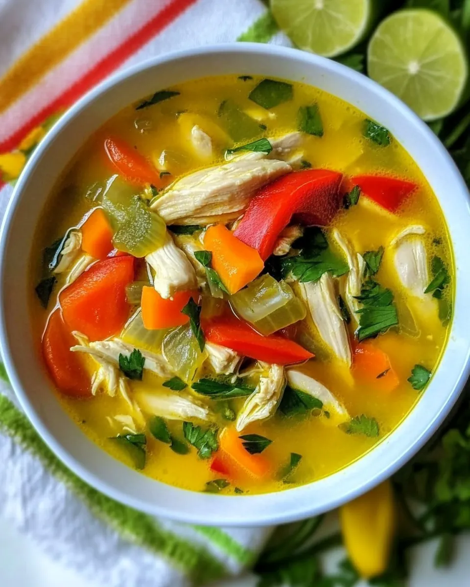Slow Cooker Thai Chicken Soup