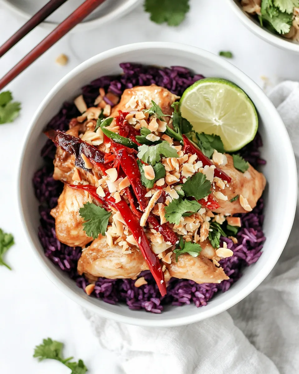 Slow Cooker Thai Inspired Peanut Chicken