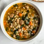 Slow Cooker Turkey Sausage with Barley Soup