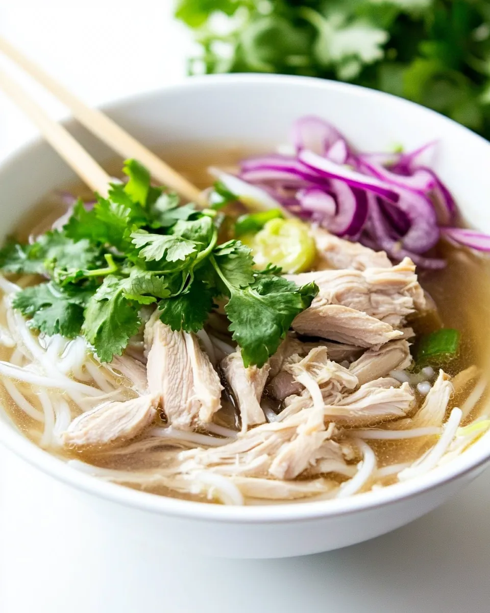 Slow Cooker Vietnamese Chicken Pho