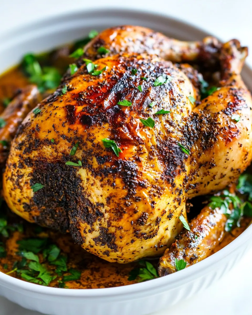 Slow Cooker Whole Chicken