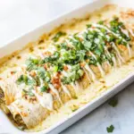 Smothered Green Chile Chicken Burritos