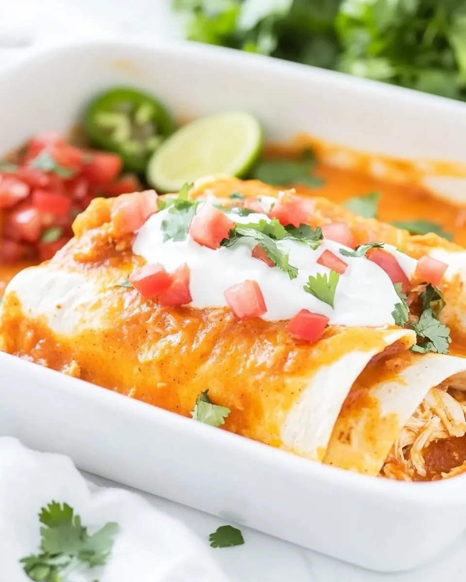 Smothered Shredded Chicken Burritos
