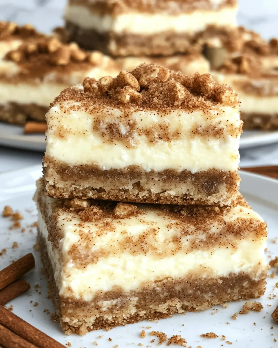 Snickerdoodle Cheesecake Bars