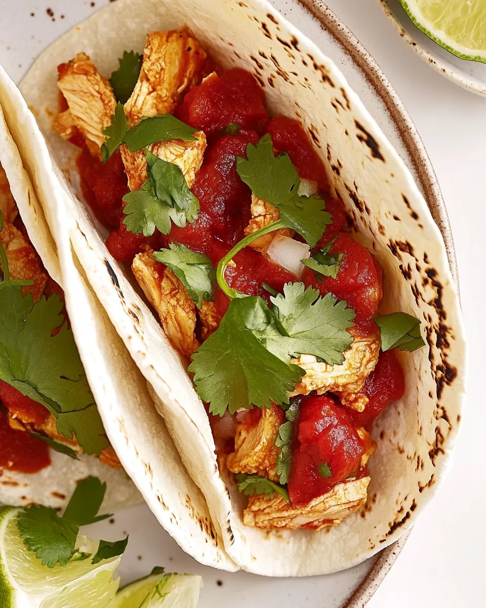 Soft Chicken Tacos
