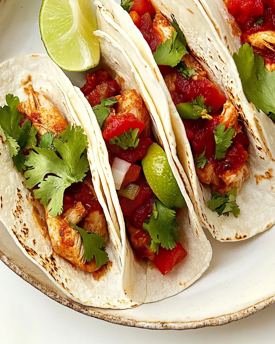 Soft Chicken Tacos