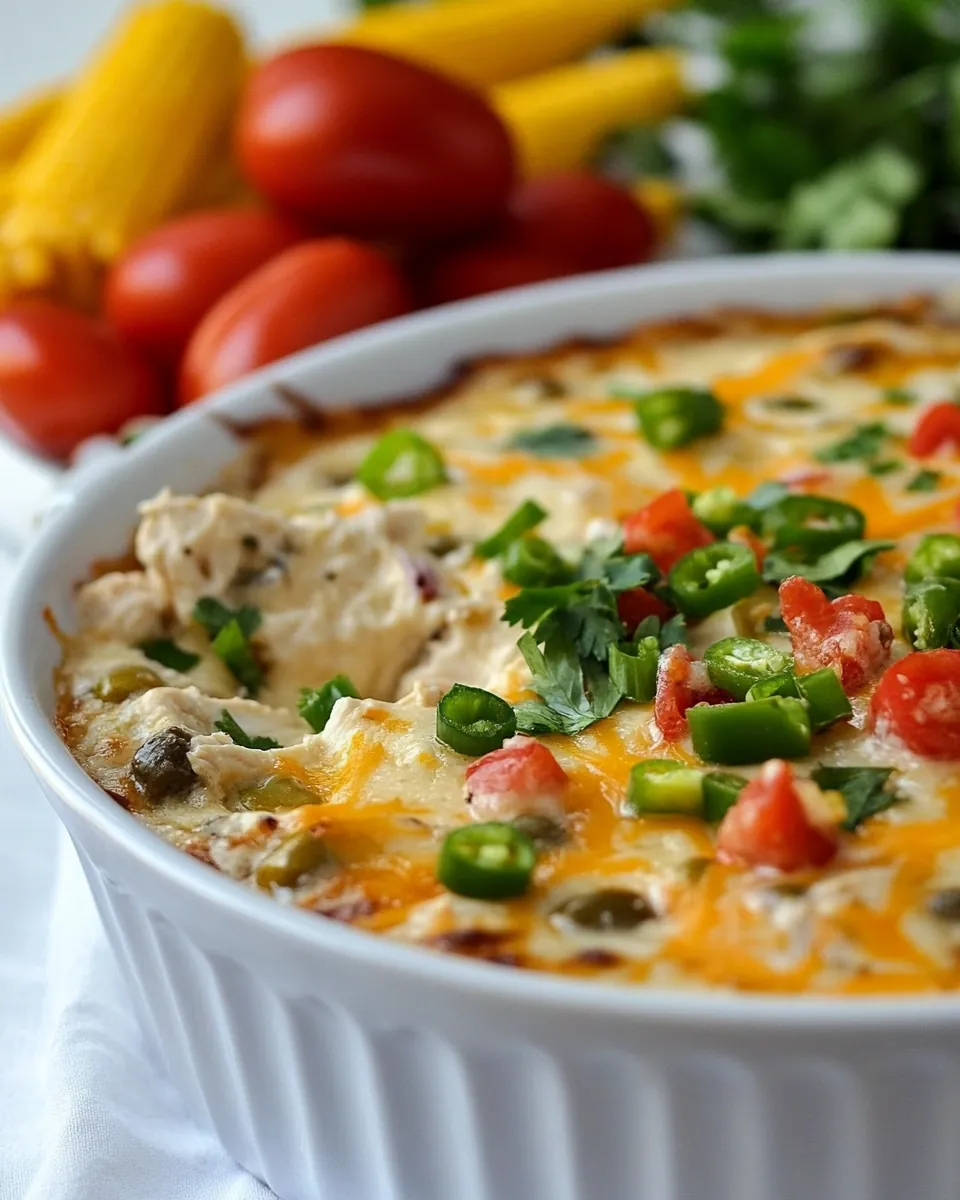 Southwest Hot Chicken Dip