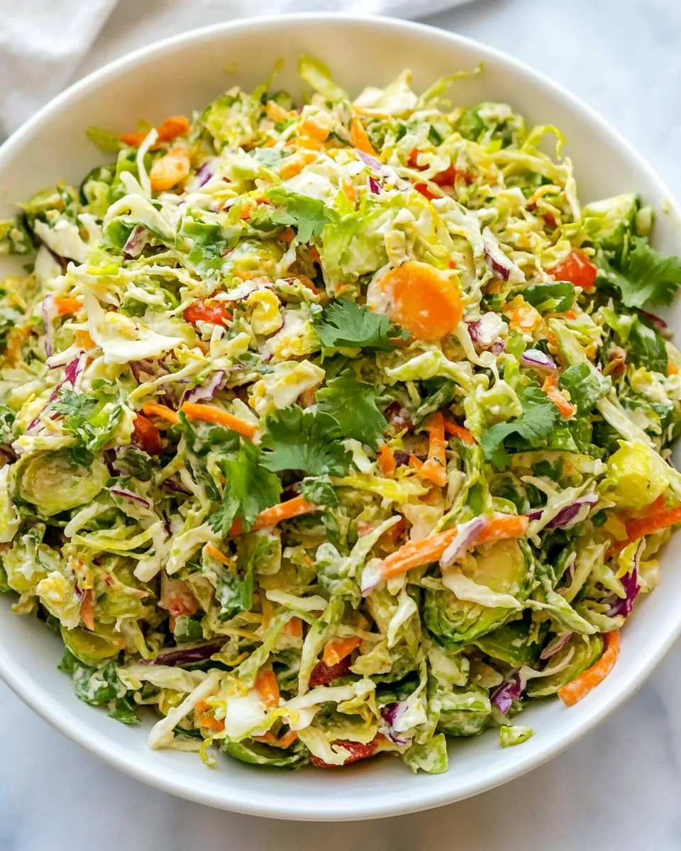 Southwestern Brussels Sprout Coleslaw