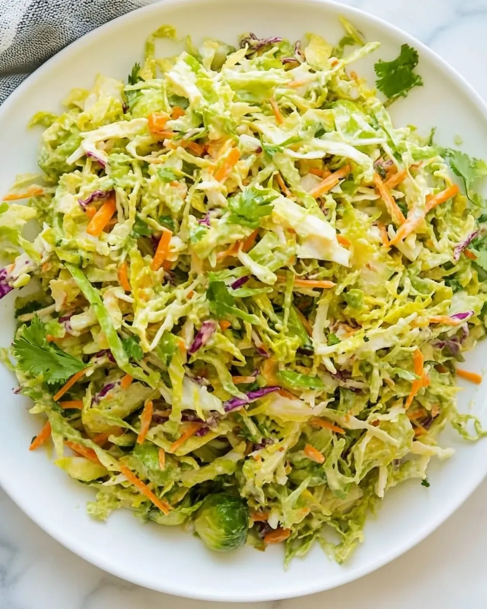 Southwestern Brussels Sprout Coleslaw