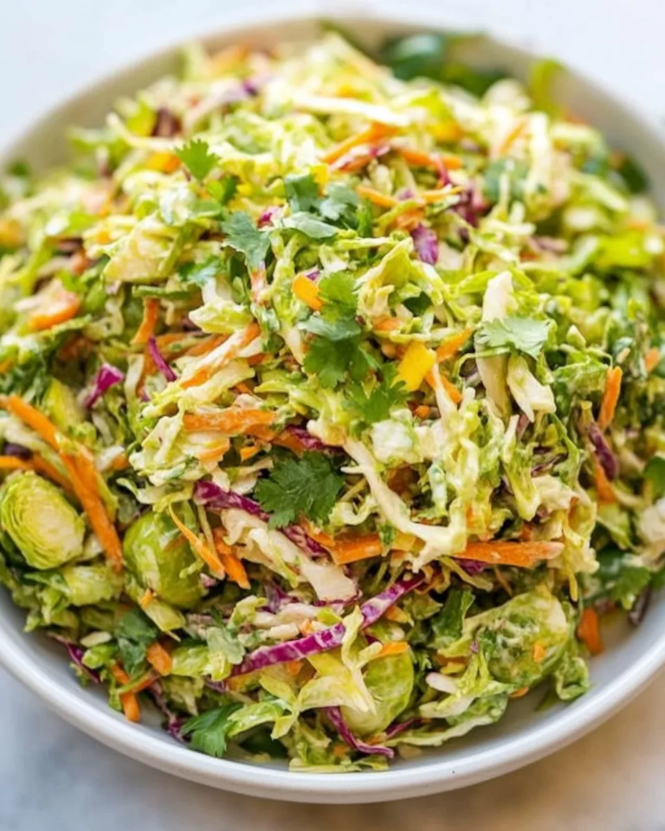 Southwestern Brussels Sprout Coleslaw