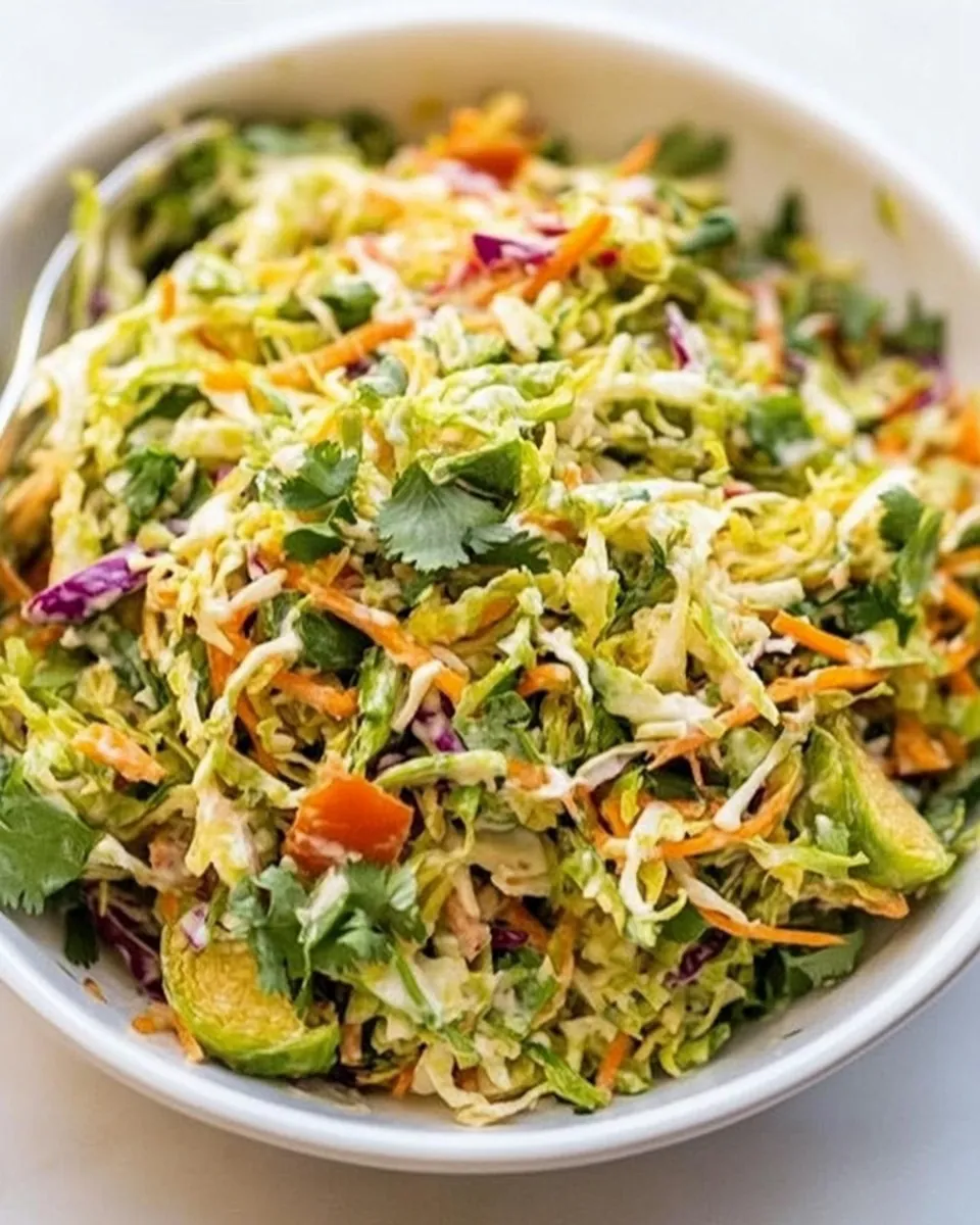 Southwestern Brussels Sprout Coleslaw