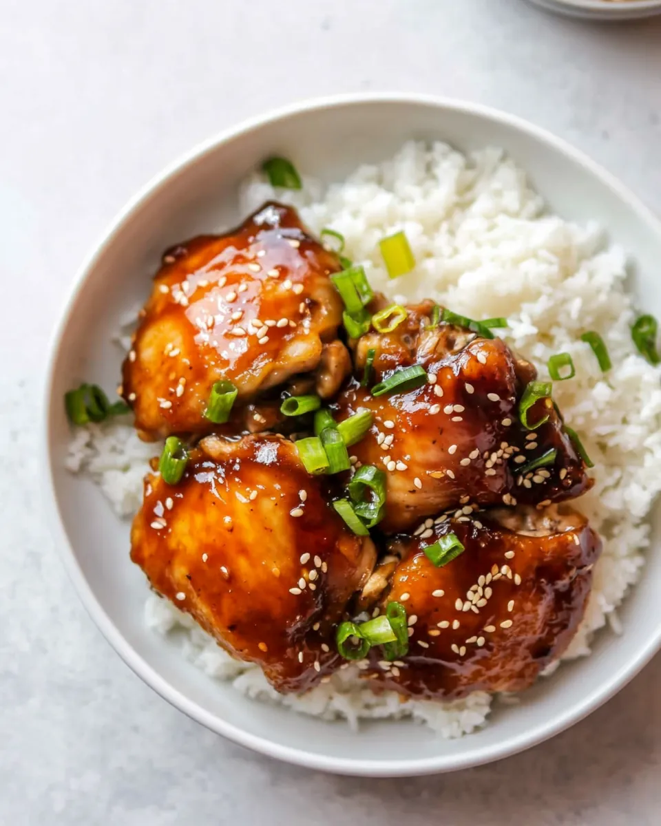 Soy Ginger Chicken Thighs