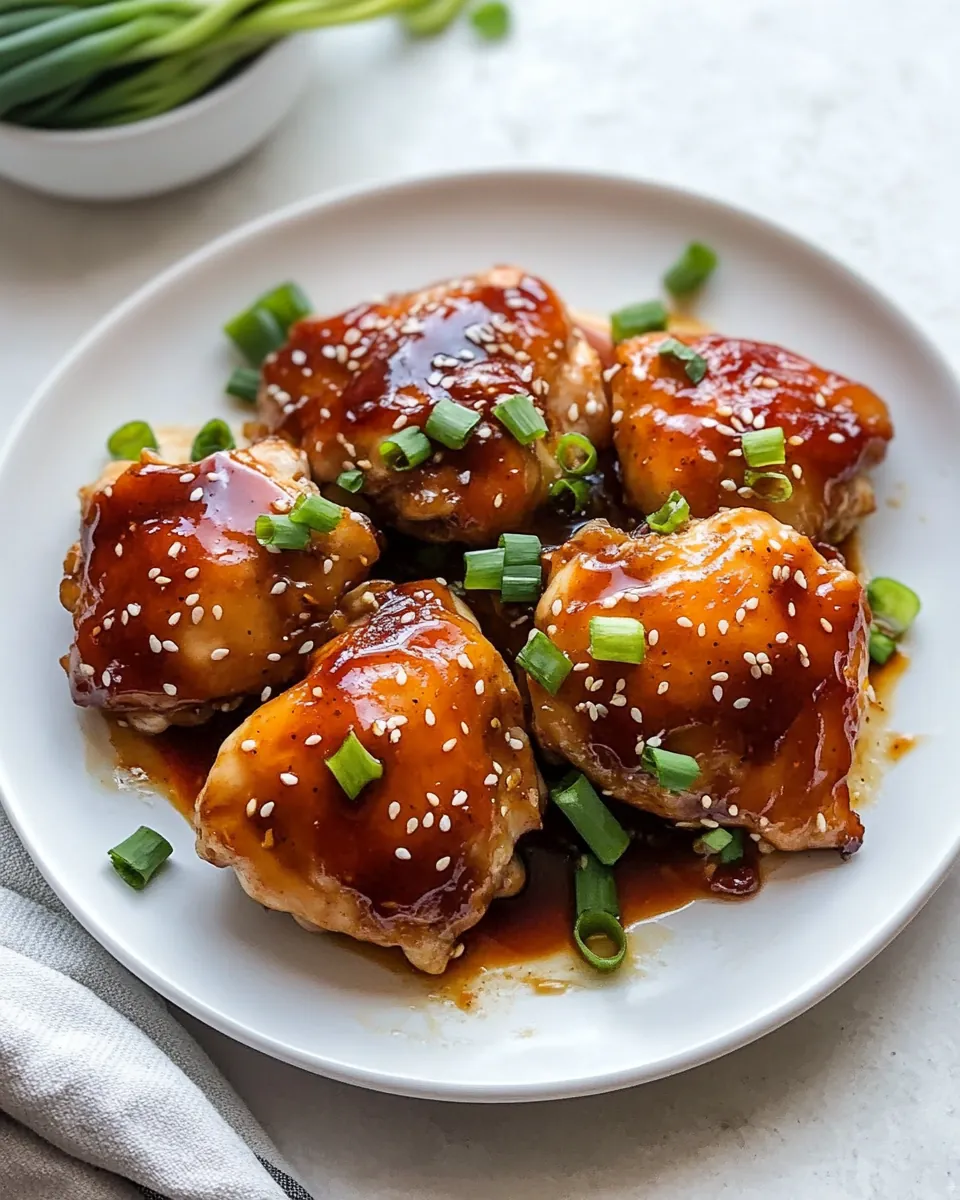 Soy Ginger Chicken Thighs