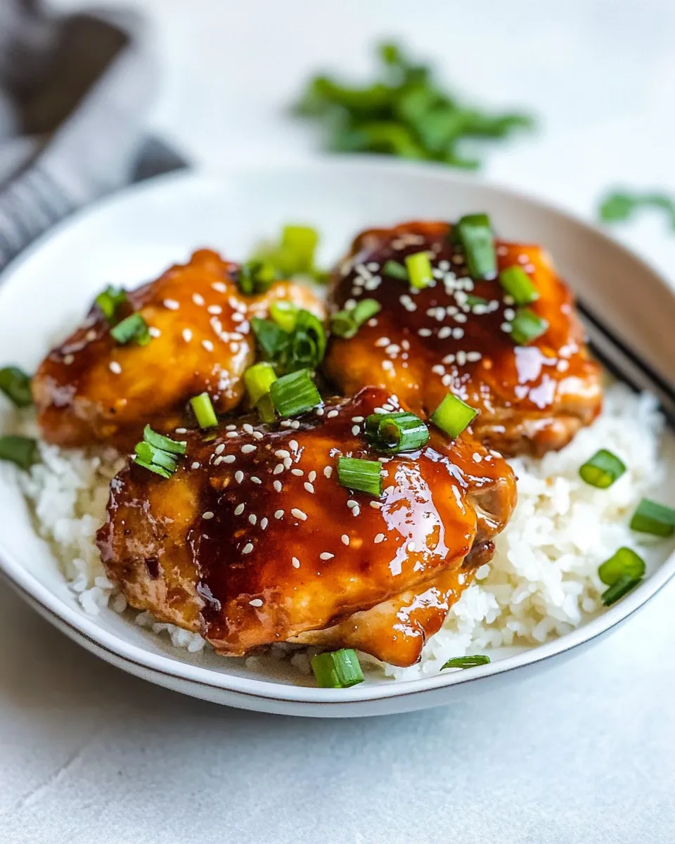 Soy Ginger Chicken Thighs