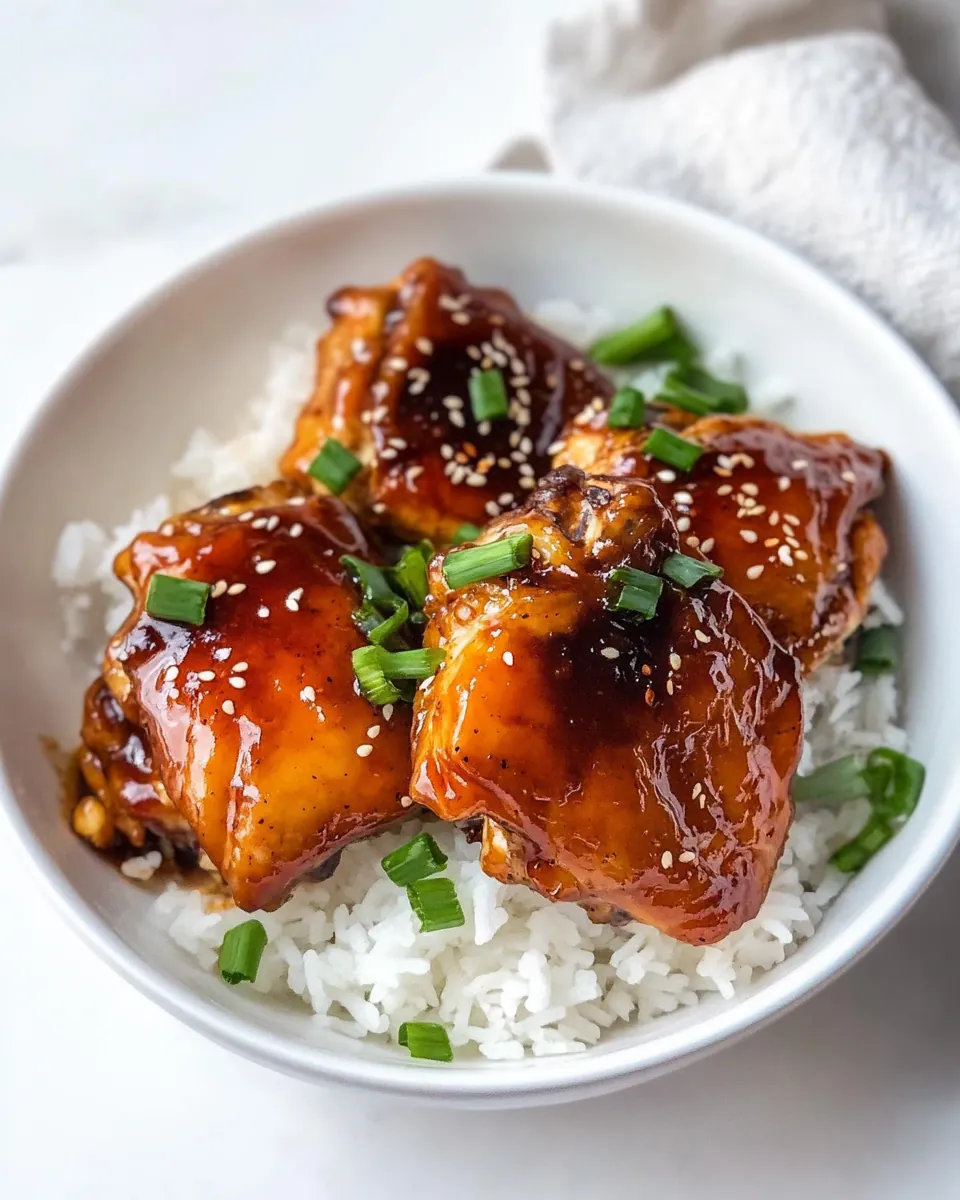 Soy Ginger Chicken Thighs