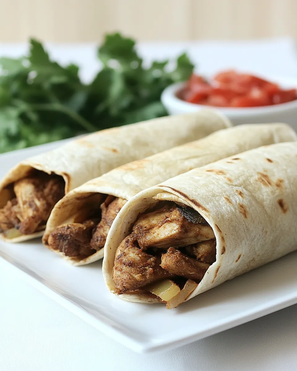 Spiced Chicken Shawarma Wraps
