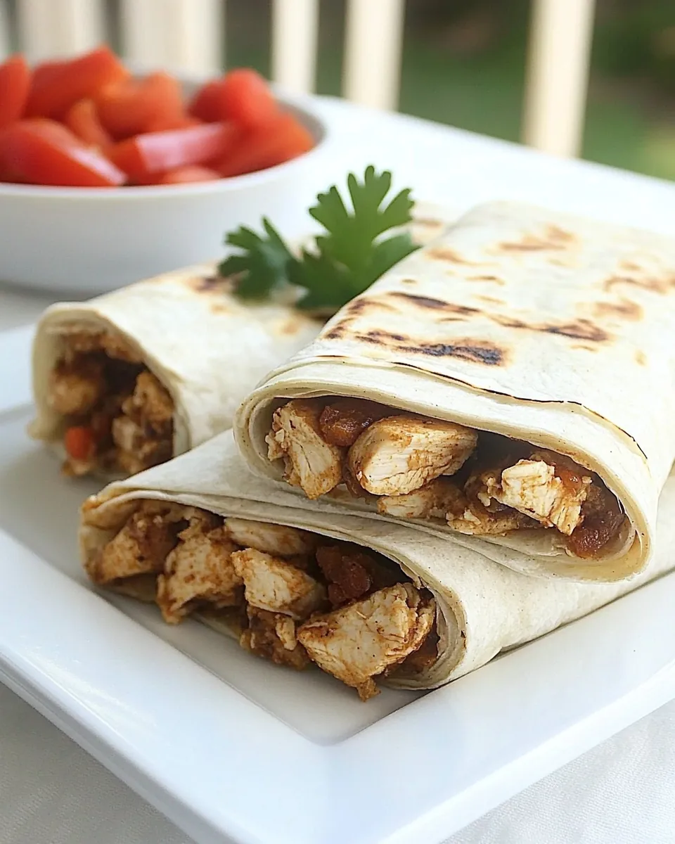Spiced Chicken Shawarma Wraps