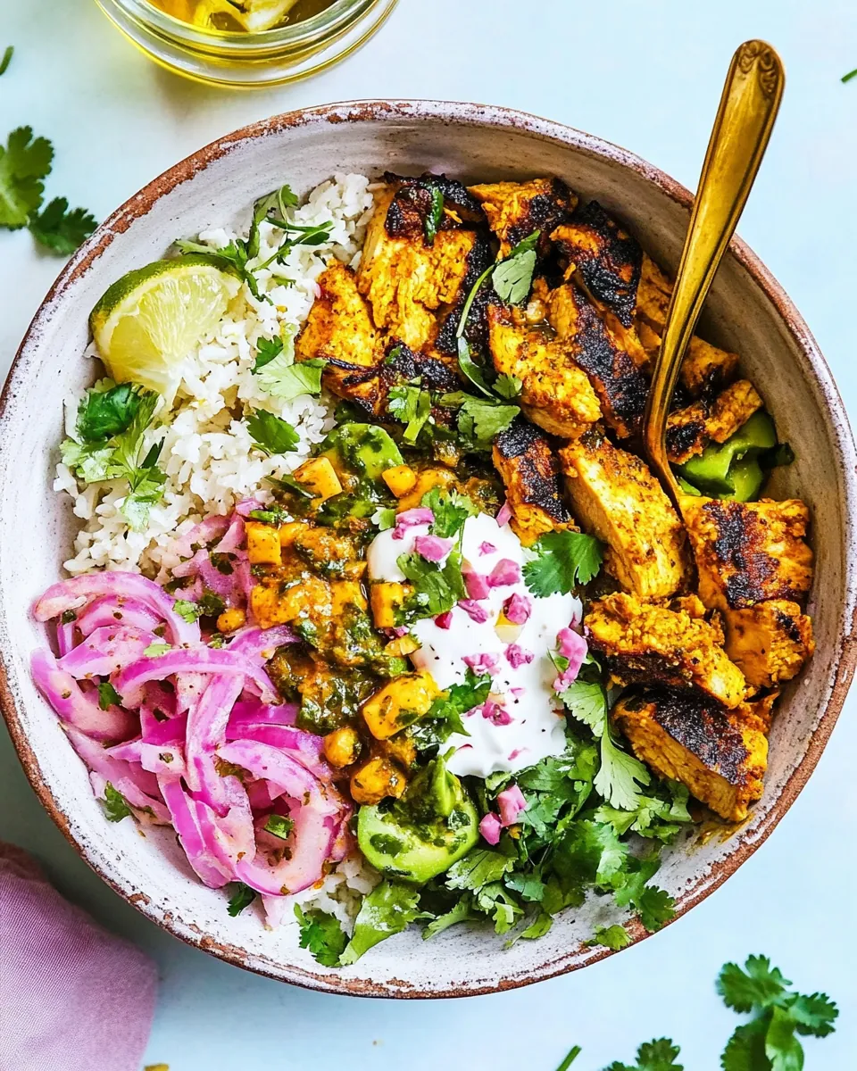 Spiced Mediterranean Chicken Bowls
