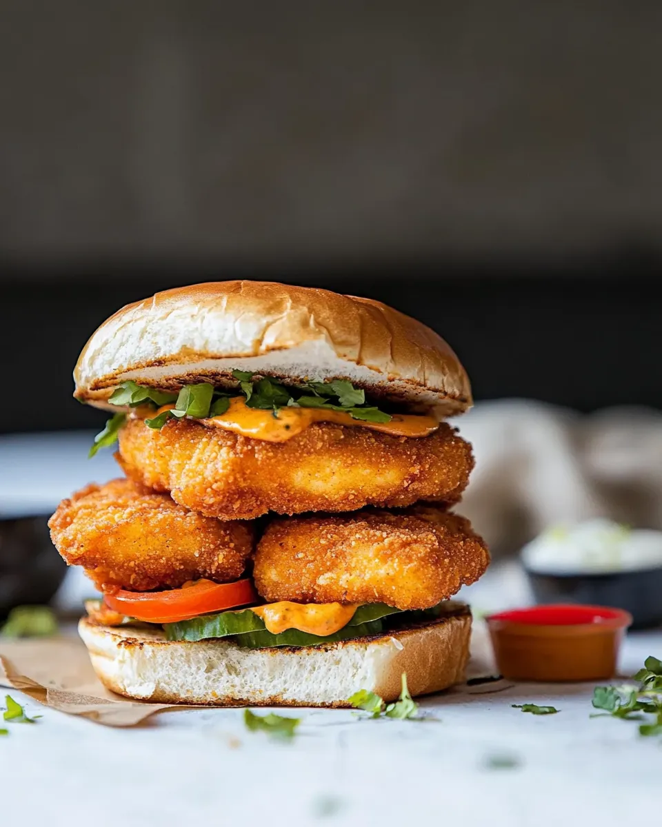 Spicy Breaded Fried Chicken Sandwich