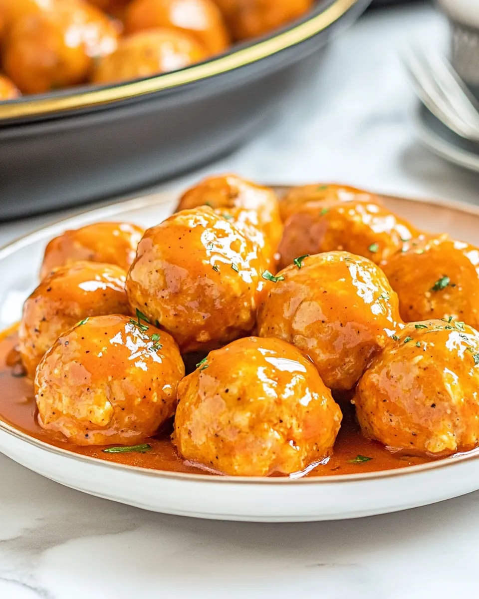 Spicy Buffalo Chicken Meatballs
