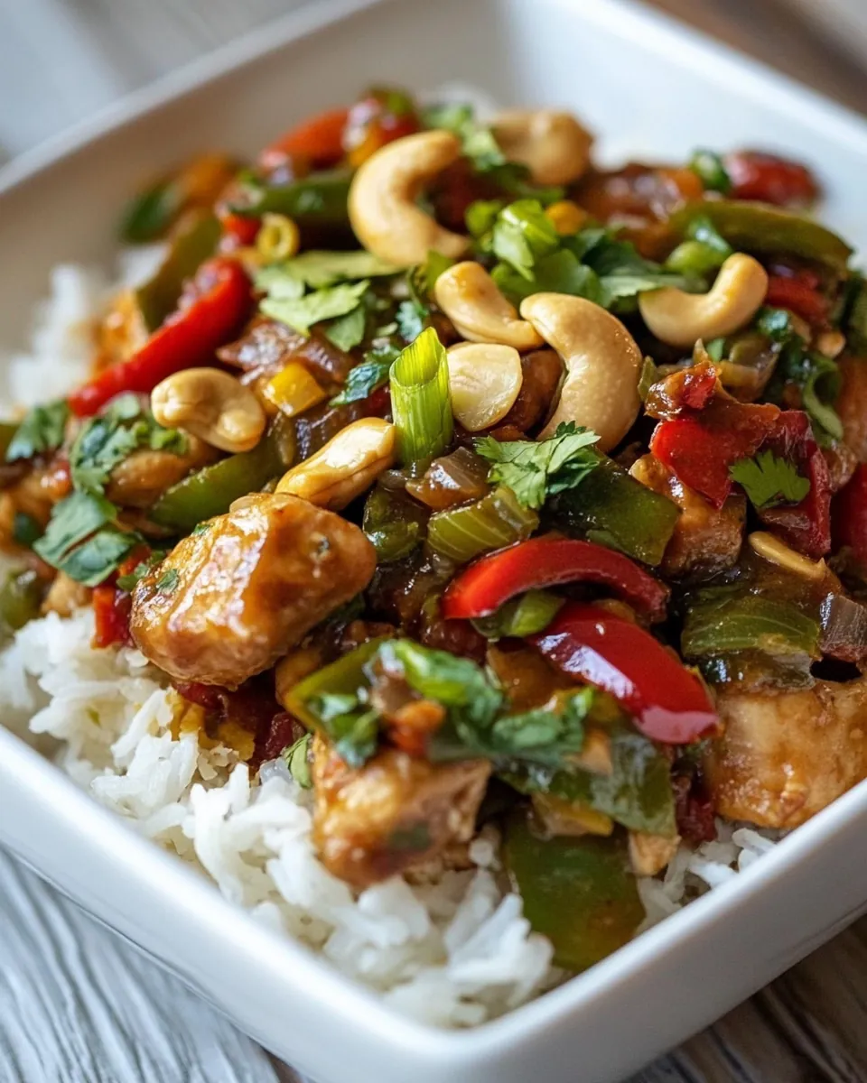 Spicy Cashew Chicken