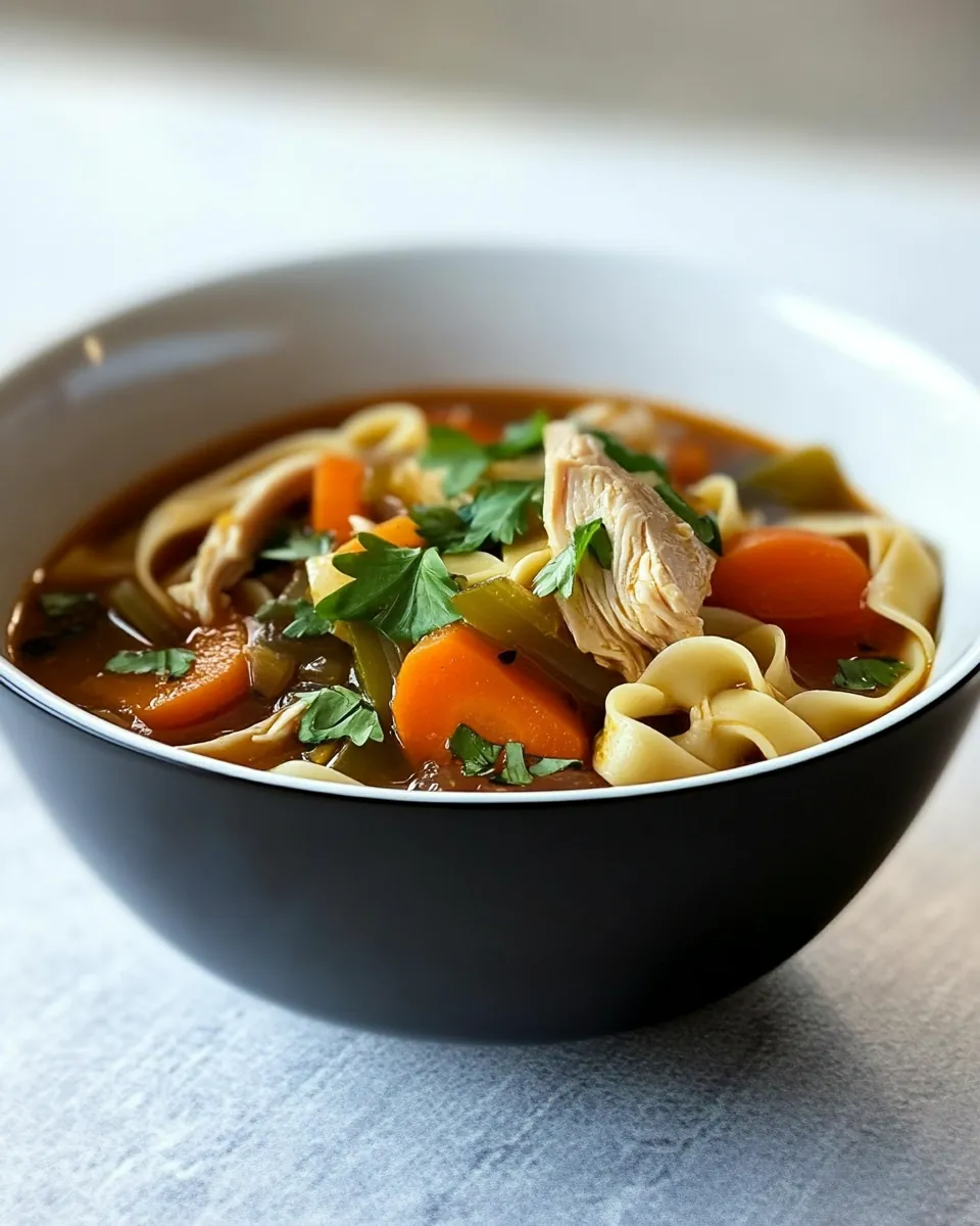 Spicy Chicken Noodle Soup