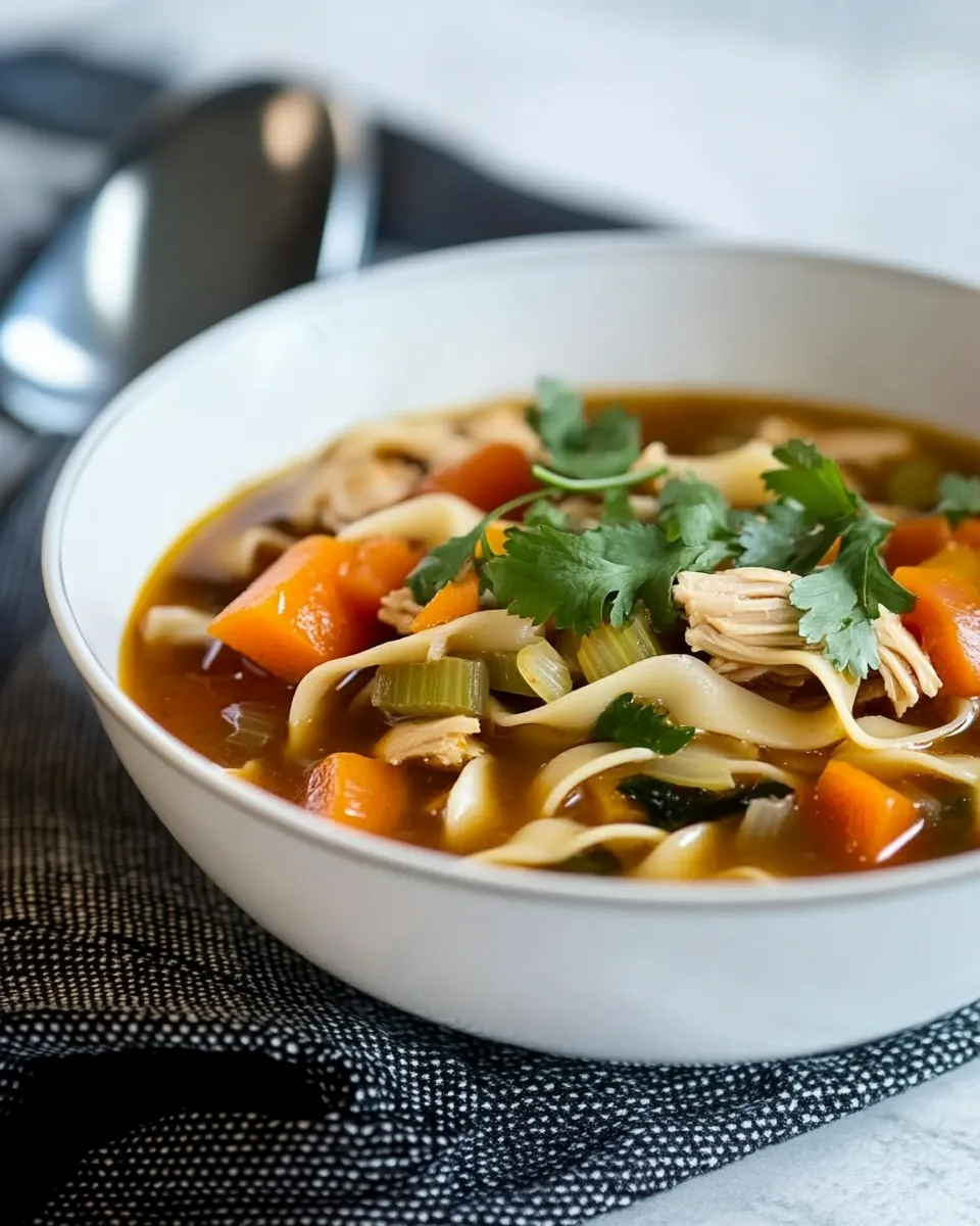 Spicy Chicken Noodle Soup