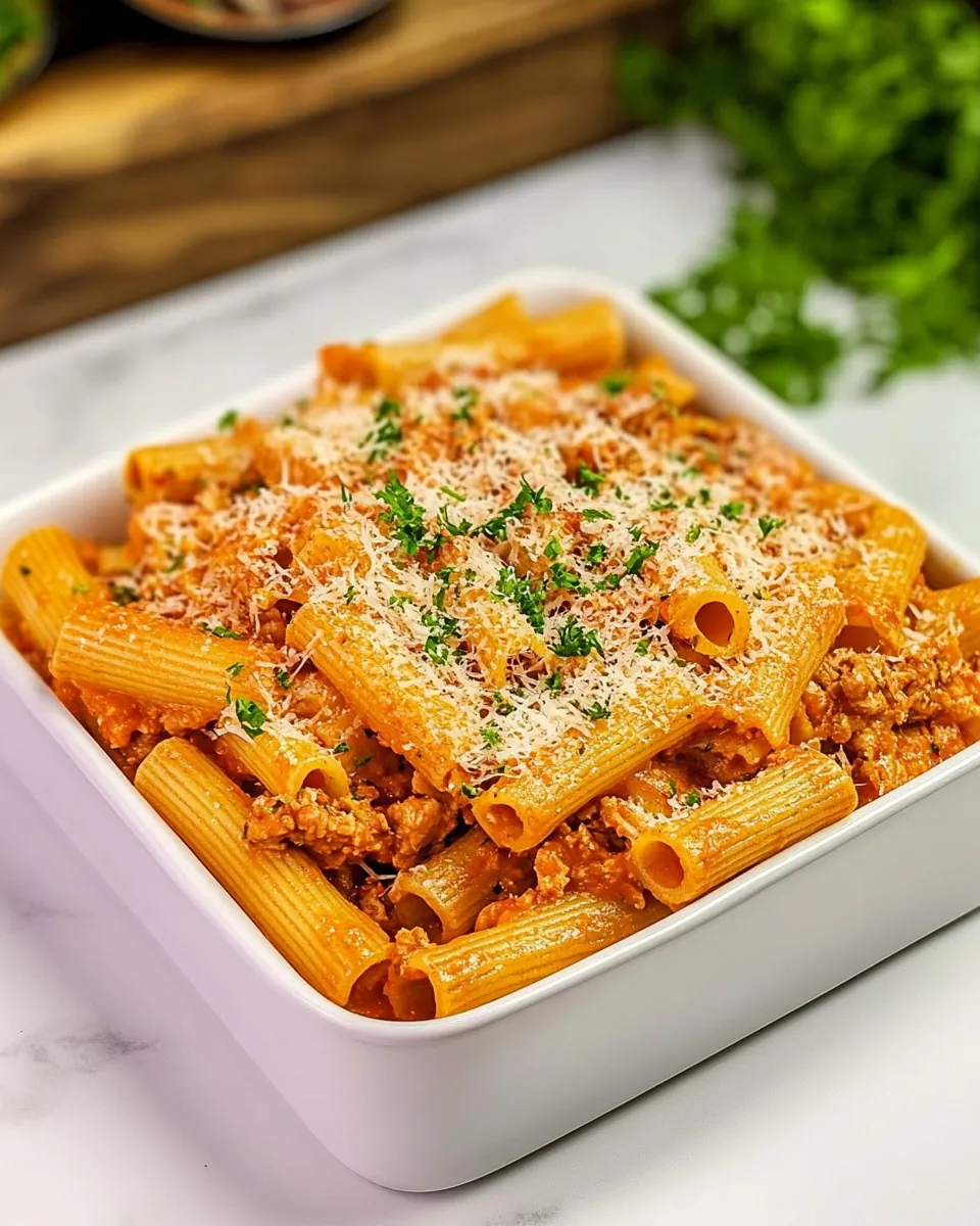 Spicy Chicken Rigatoni
