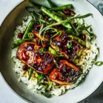 Spicy Honey Balsamic Salmon Bowls