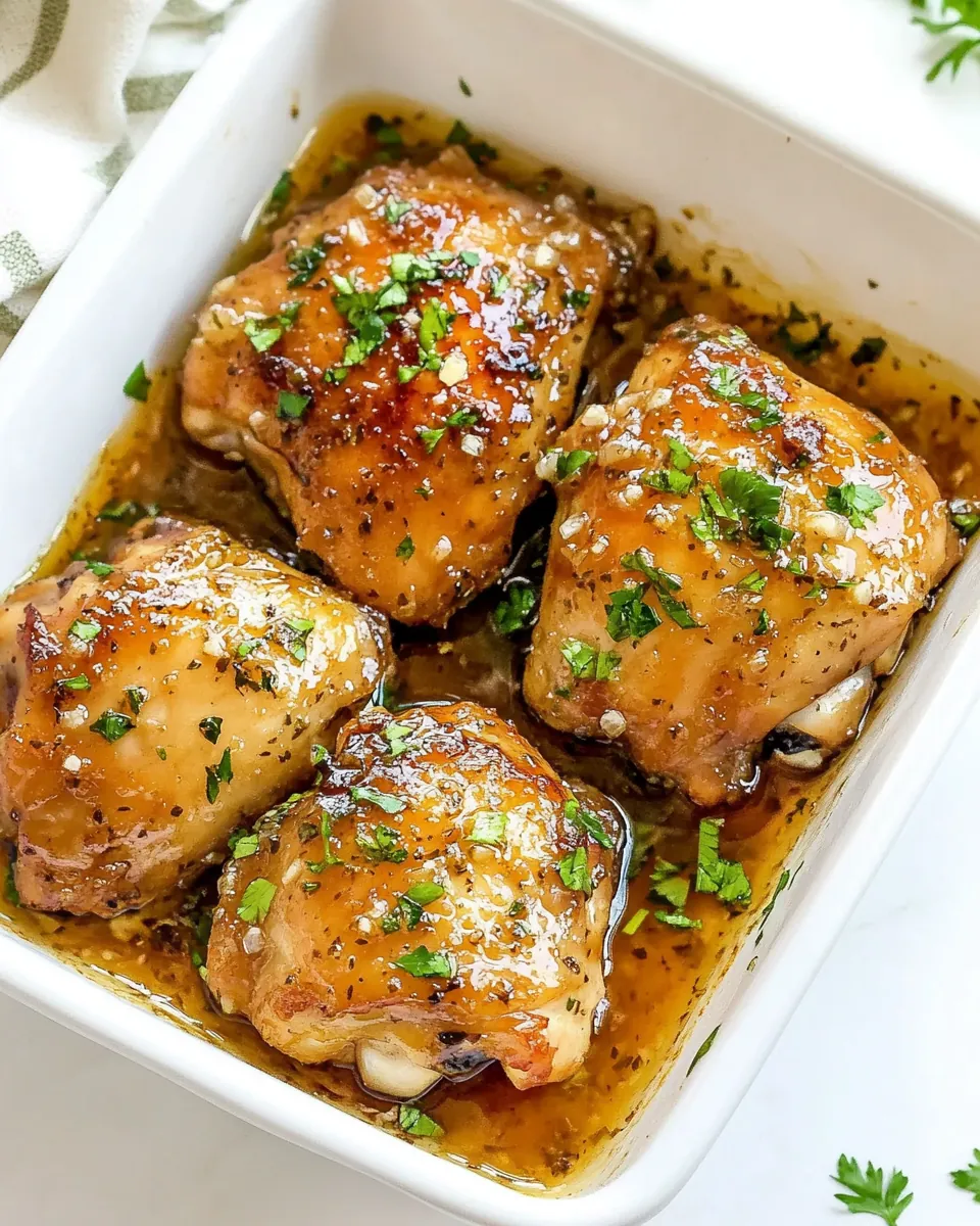 Spicy Honey Garlic Chicken Thighs