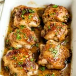 Spicy Honey Garlic Chicken Thighs