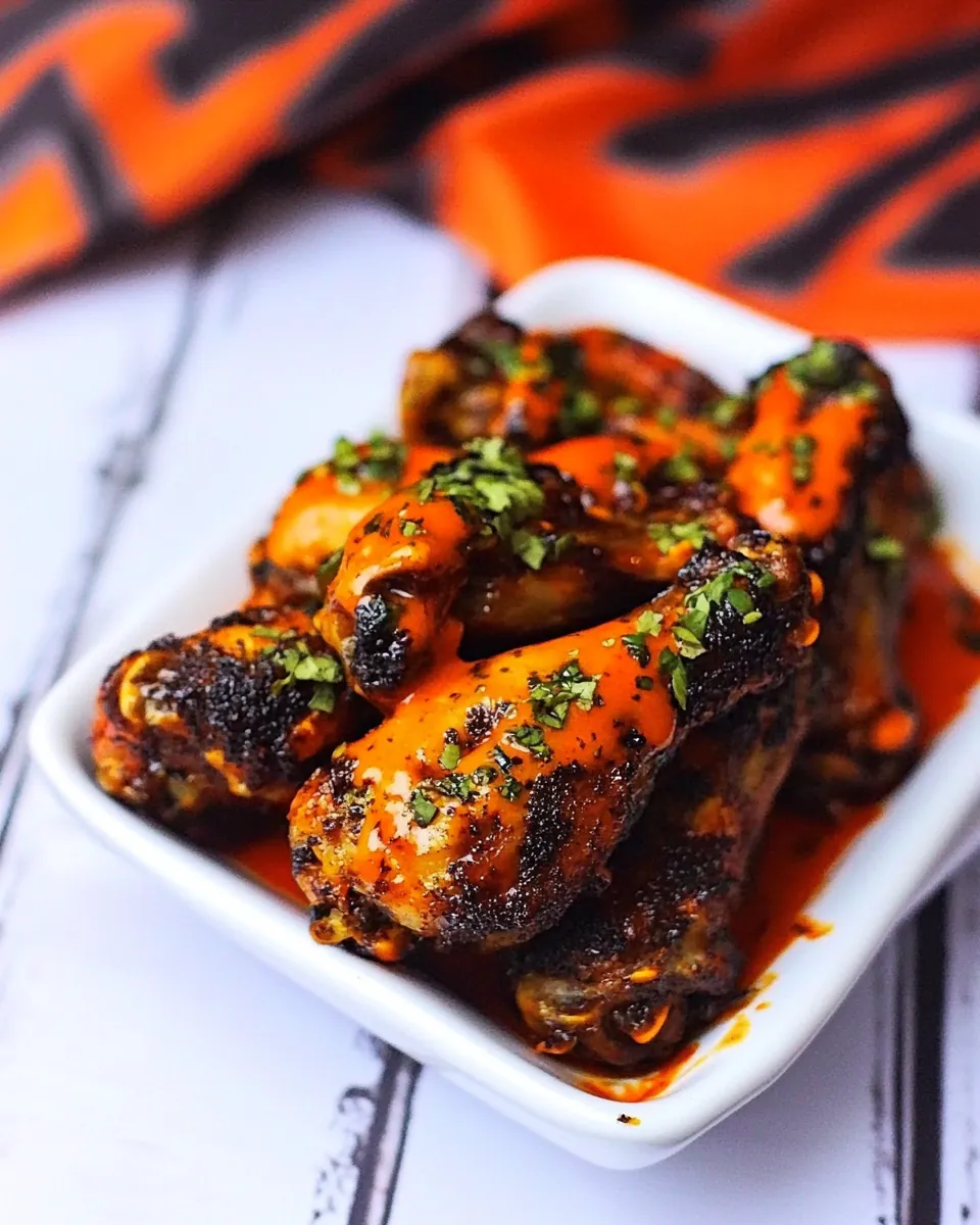Spicy Orange Baked Chicken Wings