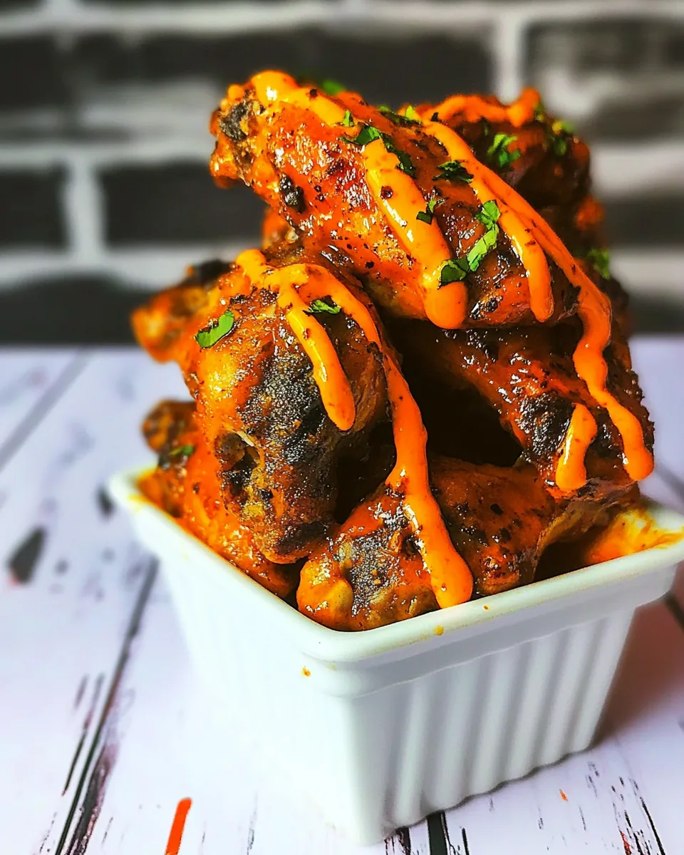 Spicy Orange Baked Chicken Wings