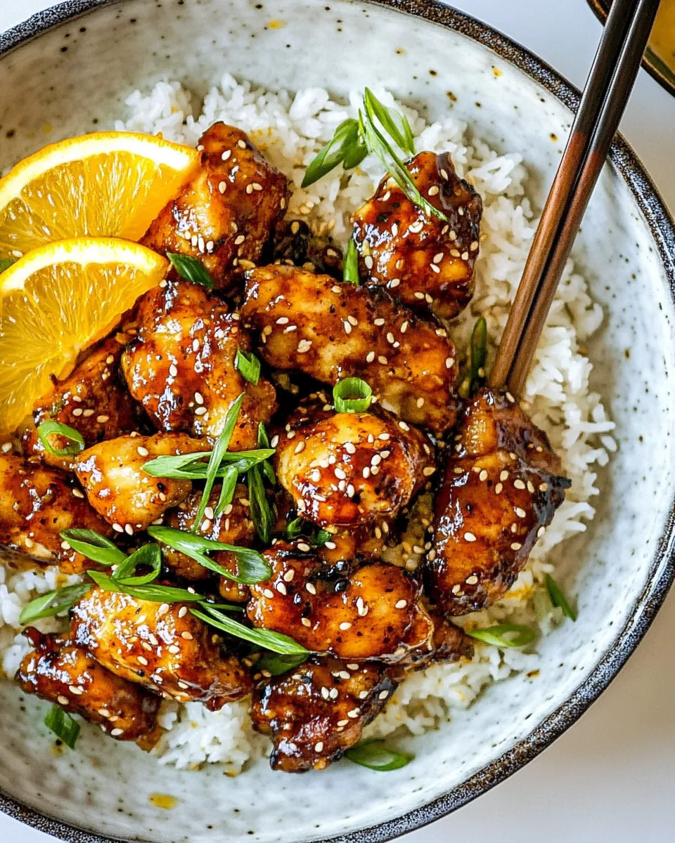 Spicy Orange Sesame Chicken