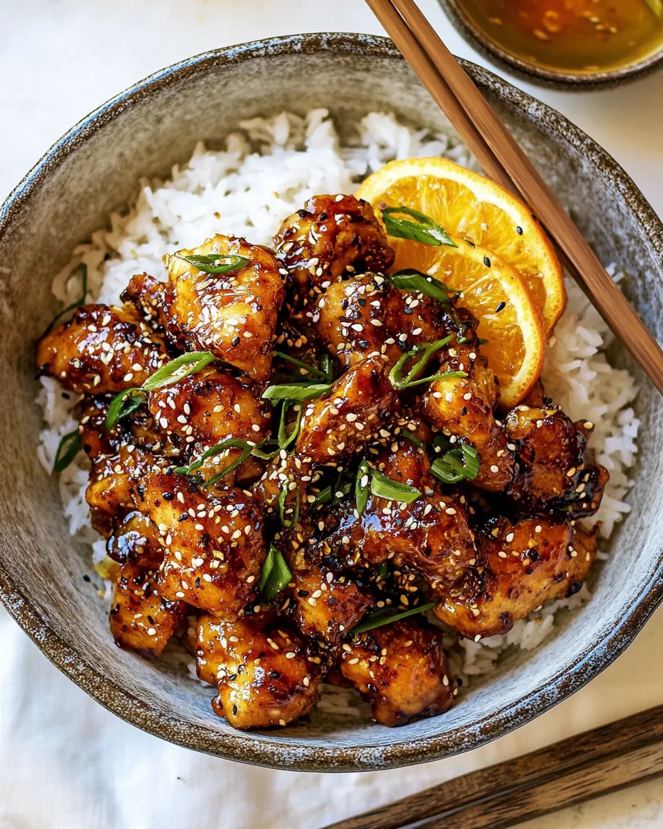 Spicy Orange Sesame Chicken