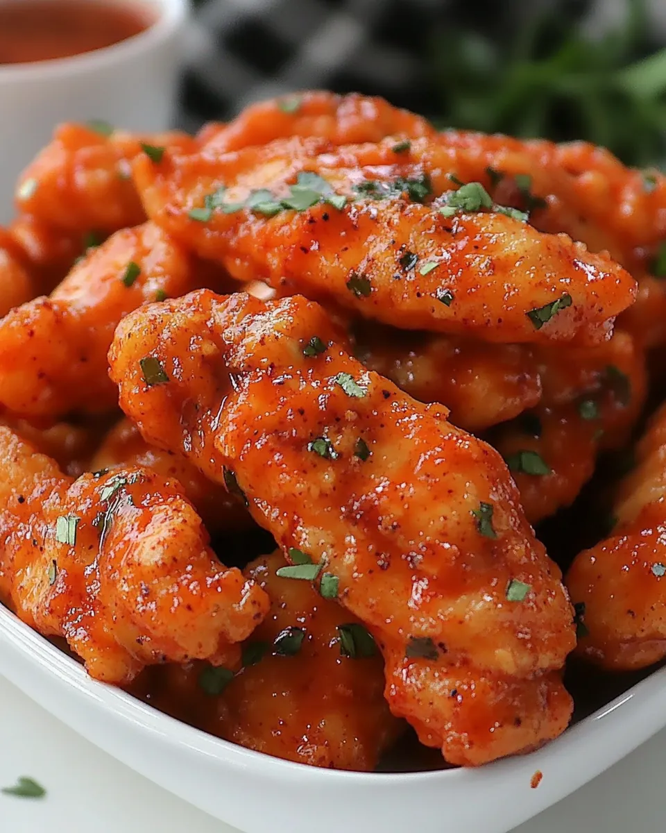 Spicy Sriracha Chicken Fingers