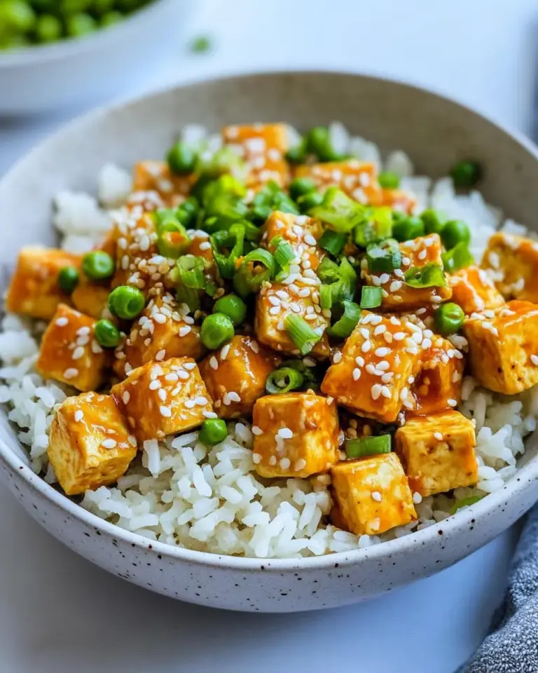 Spicy Sriracha Tofu Rice Bowls