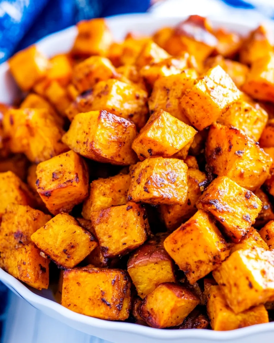 Spicy Sweet Roasted Sweet Potatoes