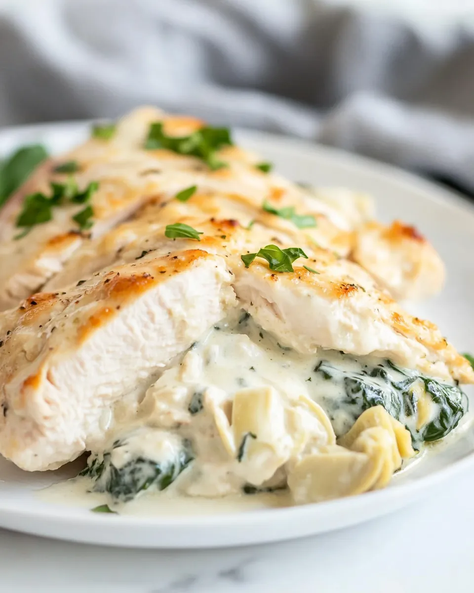 Spinach Artichoke Chicken