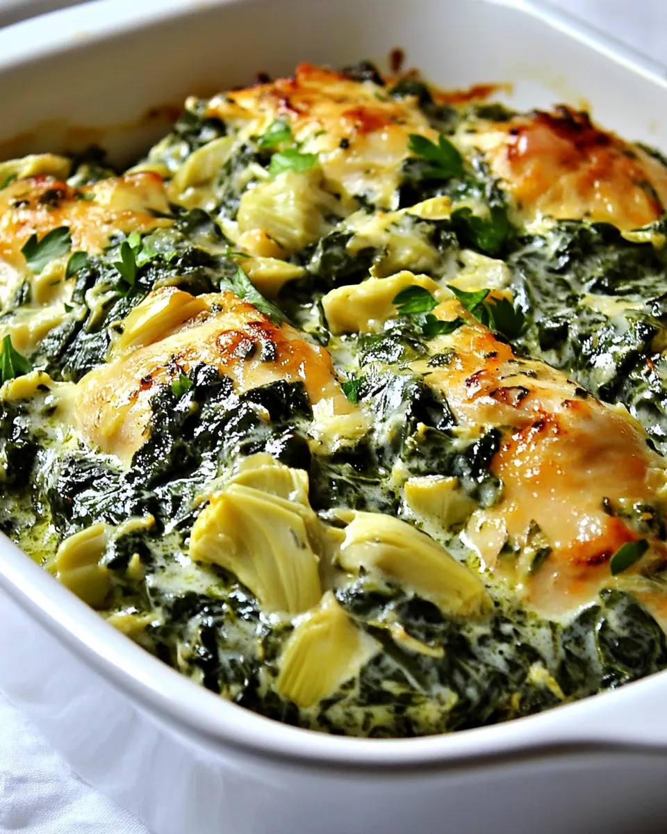 Spinach Artichoke Chicken