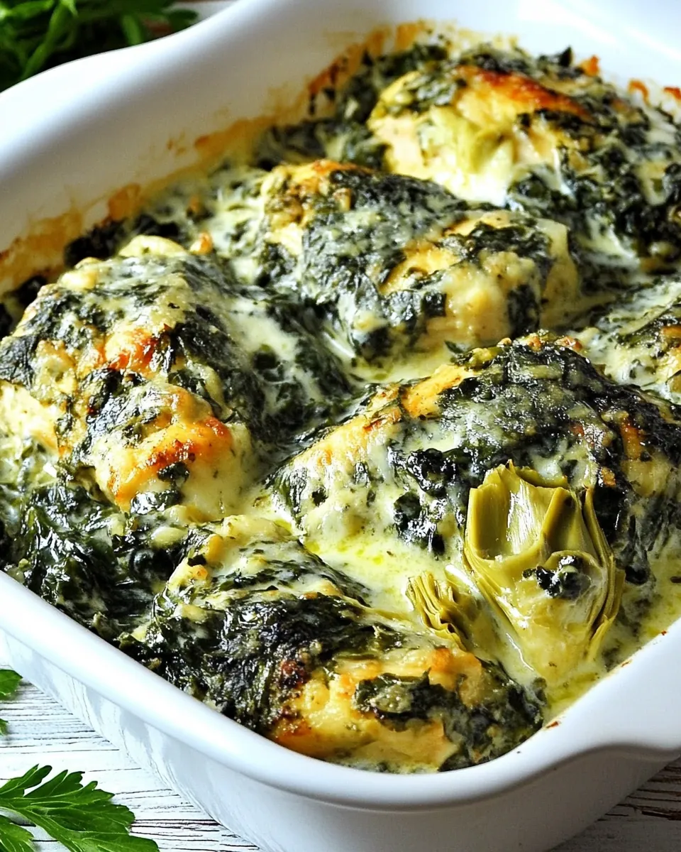 Spinach Artichoke Chicken